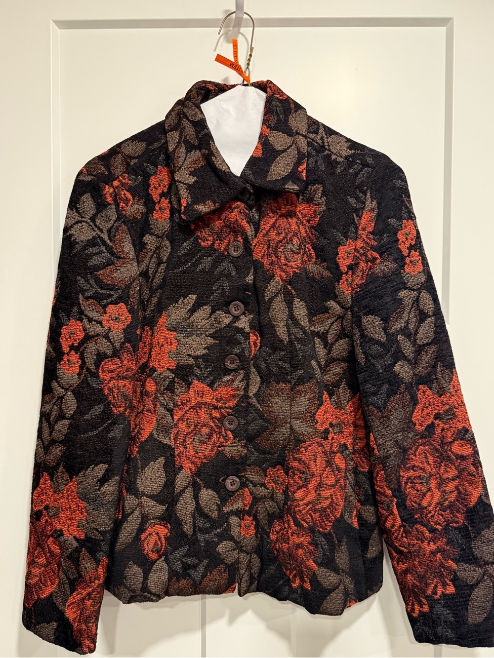 Vintage Keren Hart Floral Tapestry Jacket M